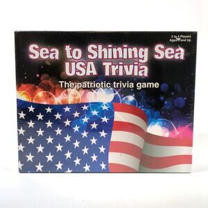 Sea To Shining Sea USA Trivia Game - Patriotic Trivia - NEW & Sealed - 2017